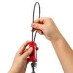 Kłódka kablowa LOTO  z szeklą 80cm, Ø3mm/Ø4mm ze stali nierdzewnej powlekanej PVC BD-LG80 - obrazek 2