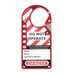 Aluminiowy zaczep blokujący LOTO z etykietą Snap-On – 5 kłódek | BD-K54