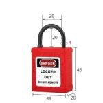 Kłódka nylonowa LOTO 20mm z szeklą Ø4mm z tworzywa BD-G73- - obrazek 4