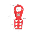 Stalowy zaczep blokujący LOTO pokryty Nylonem PA- 6 kłódek - BD-K23/24 - obrazek 4
