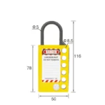 Stalowa oznaczona blokada klamrowa LOTO z pałąkiem Ø5 - BD-K51 - obrazek 4