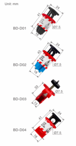 Blokada wyłączników różnicowo-prądowych typ PIS (Pin-in Standard) BD-D02 - obrazek 3