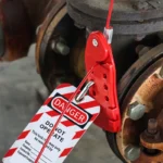 Blokada kablowa LOTO linka stalowa izolowana - BD-L21 na 6 kłódek - obrazek 3