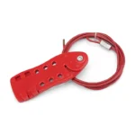 Blokada kablowa LOTO linka stalowa izolowana - BD-L21 na 6 kłódek