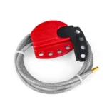 Blokada kablowa LOTO linka stalowa izolowana - BD-L11 na 4 kłódki - obrazek 3