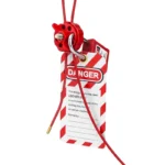 Blokada kablowa skręcana PRO- LOCK LOTO linka stalowa izolowana - BD-L31A  8 otworów - obrazek 3