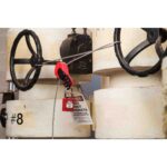 Blokada kablowa LOTO Brady z linką stalową w oplocie 145552 – Safelex Universal - obrazek 2