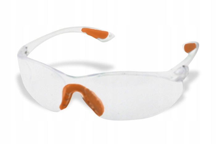 OKULARY-OCHRONNE-Przeciwodpryskowe-z-poliweglanu-BHP-Przezroczyste-Kod-producenta-GLASSES-CHRIS Gogle okulary ochronne robocze – bezbarwne, lekkie, przeciwodpryskowe - obrazek 1